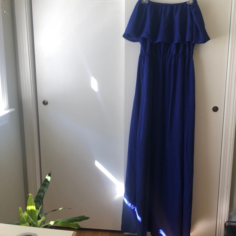 SHEIN off the shoulder maxi dress